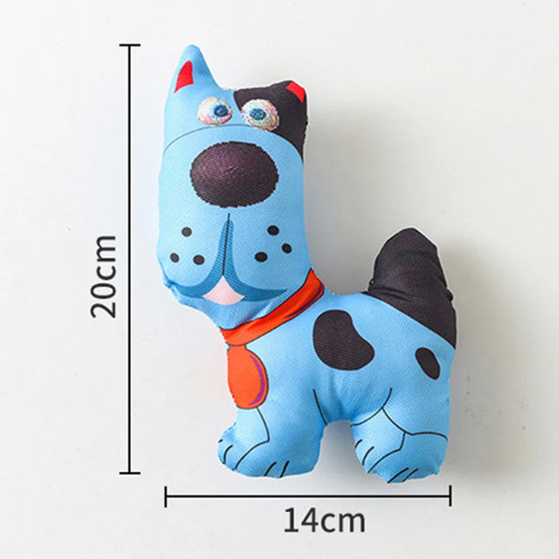 Strong Big Dog Oxford Cloth Toy with Squeaky Cute Animal Shape Pet Chew Toys for Medium Large Dogs Golden Retriever Doberman