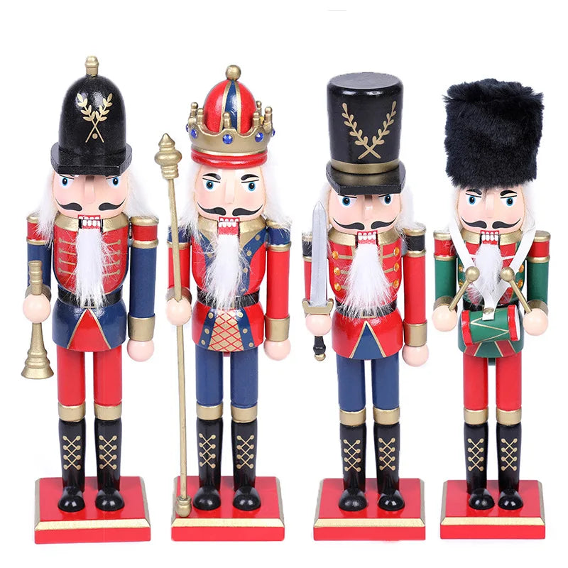 Nutcracker Christmas Crafts Decoration For Home Xmas New Year Gifts Kids 2023 Ornaments Toys Baubles Bar Table Room Decor 2021