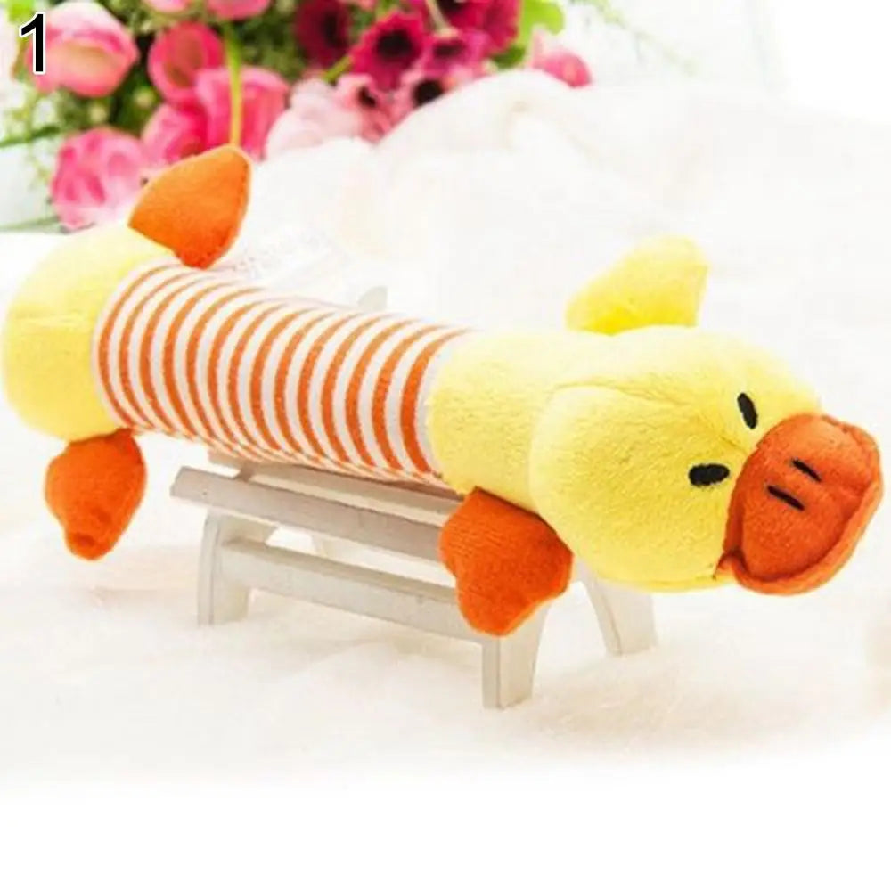 Elephant Pig Duck Squeaky Squeaker Plush Chew Bite Resistant Play Souud Toy for Pet Puppy Dog Pets Accessories Supplies