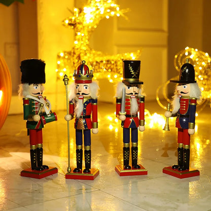 Nutcracker Christmas Crafts Decoration For Home Xmas New Year Gifts Kids 2023 Ornaments Toys Baubles Bar Table Room Decor 2021