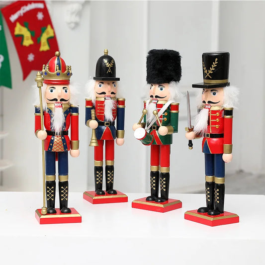 Nutcracker Christmas Crafts Decoration For Home Xmas New Year Gifts Kids 2023 Ornaments Toys Baubles Bar Table Room Decor 2021