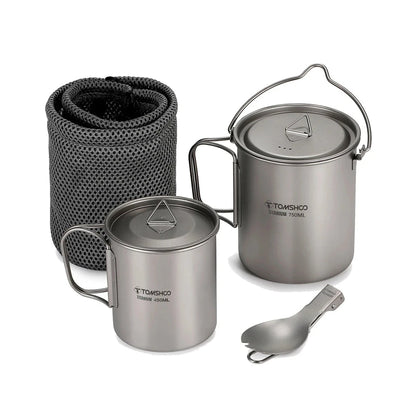 Ultralight Titanium Cookware Set