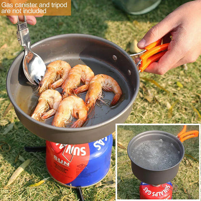 Lightweight Aluminum Camping Cookware Set