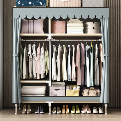 Durable Wardrobe with Dustproof Cover