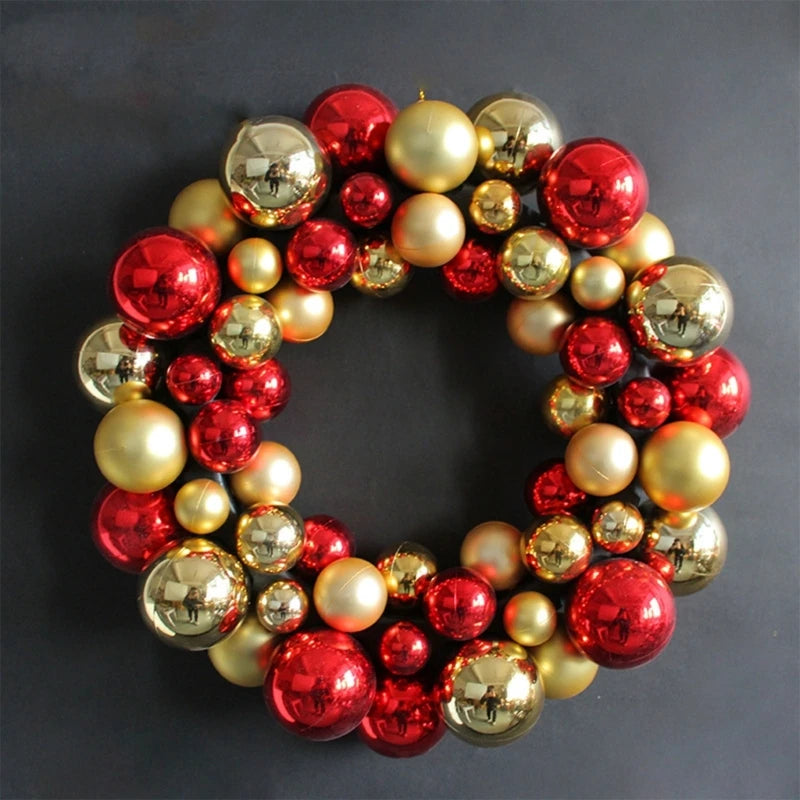 Christmas Ball Wreath 35cm Colorful Ball Bauble Decorative Pendant