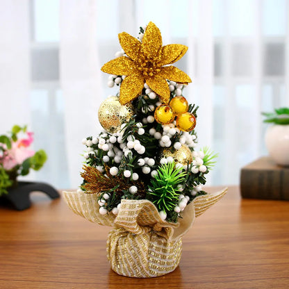 20cm Baubles Tree Mini Gift Christmas Decorative Tree Christmas Day Shopping Mall Decorative Desktop Ornaments Small Tree