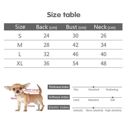 Dog Clothes harness vest Small Soft Fleece Coats Autumn Winter Warm Dogs Pets Clothing Brand Pullover