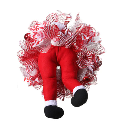 Christmas Thief Wreath Stuffed Elf Legs Wreaths Elf Legs Christmas Wreaths for