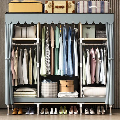 Durable Wardrobe with Dustproof Cover