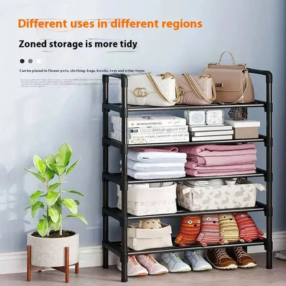 Shoe Rack Practical Shoe Cabinet for Home Dorm Room Balcony Multifunctional Removable Assembly Storage Shelf Home Supplies