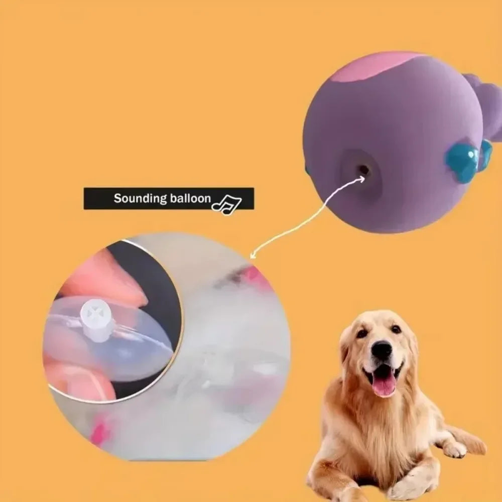 2024 Pet Soft Rubber Chewy Toys Four Styles Squeaky Interactive Throwing Games Cute and Fun Suitable for Small and Medium Dogs