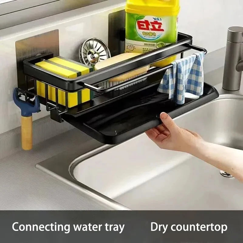 Aluminum Sink Drain Rack Organizer