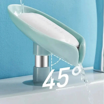 Leaf-Shaped Soap Holder Set