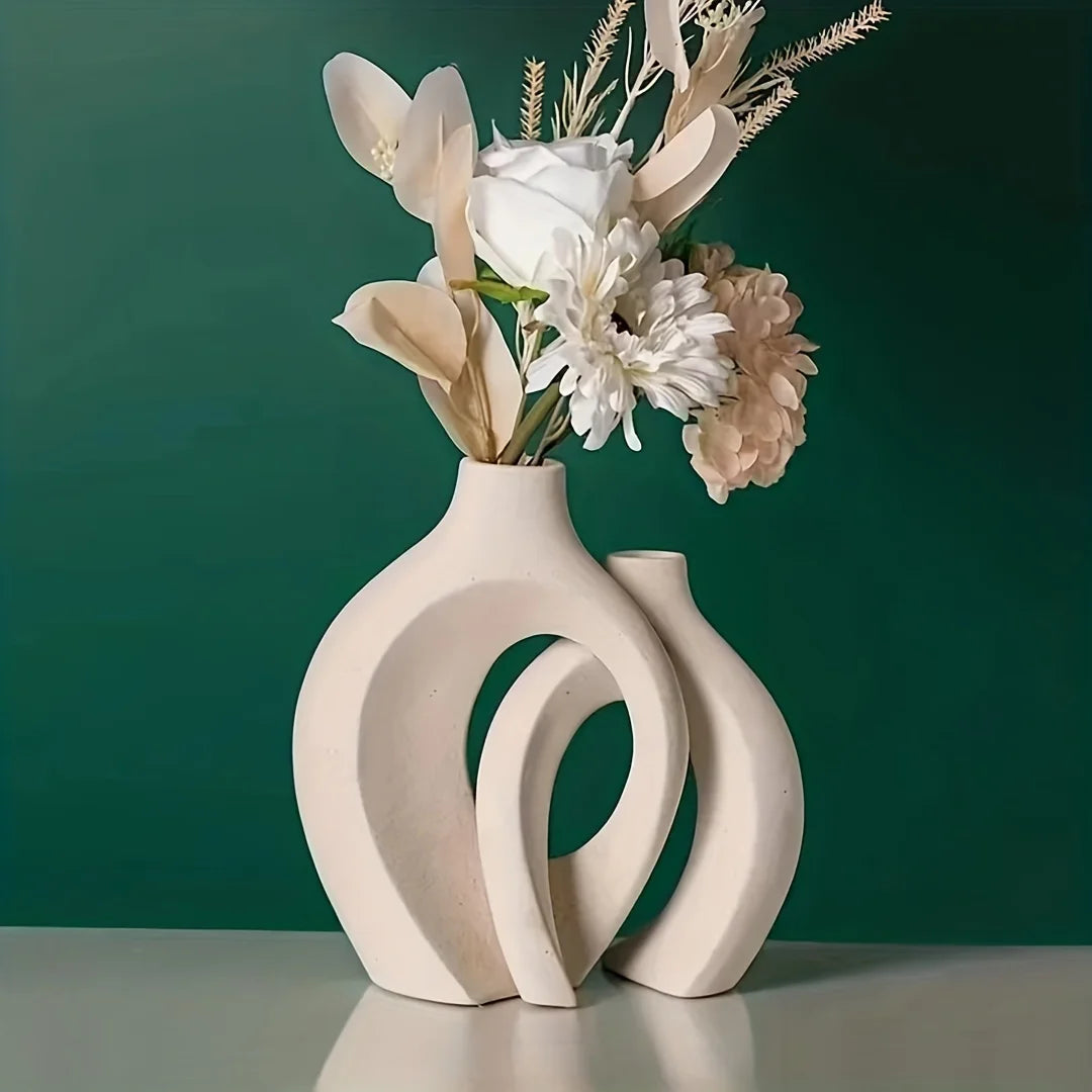 Hollow Ceramic Vases