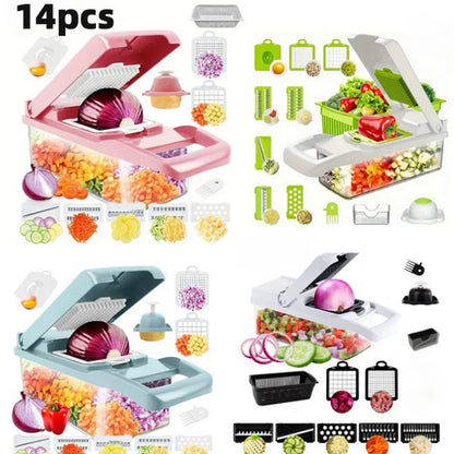 14-Piece Multi-Functional Vegetable Cutter