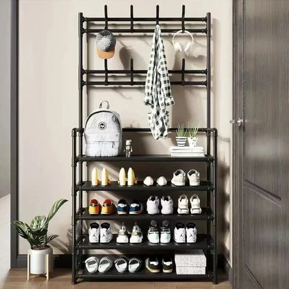 Multi-Layer Shoe Rack & Clothes Hanger