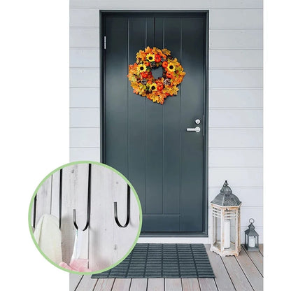 Floral Wreath Hanger Over The Door Large Wreath Metal Hook For Christmas Easter Wreath Front Door Hanger Xmas Party Supplies