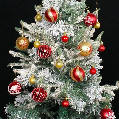 Christmas Ornaments Balls Shatterproof Hangings Tree Balls 44 PCS Christmas Tree Baubles Set Christmas Tree Ornaments For