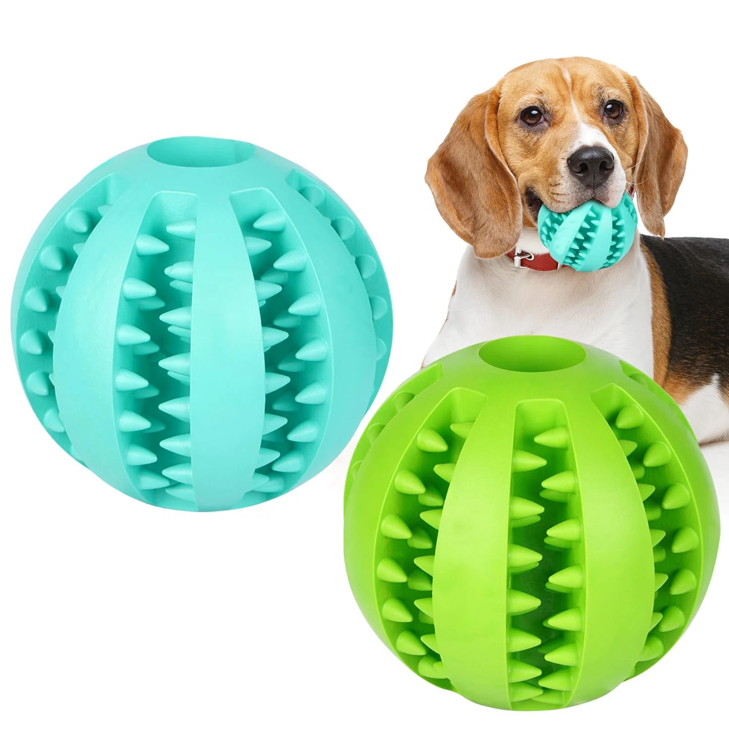 Dog Toy Rubber Ball Bite Resistant Training Dog Ball Pet Educational Toy  Watermelon Ball