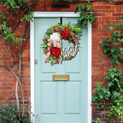 Double Wreath Hanger Over The Door Hanger Metal Hook for Christmas Wreath