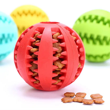 Dog Toy Rubber Ball Bite Resistant Training Dog Ball Pet Educational Toy  Watermelon Ball