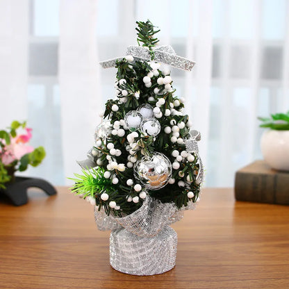 20cm Baubles Tree Mini Gift Christmas Decorative Tree Christmas Day Shopping Mall Decorative Desktop Ornaments Small Tree