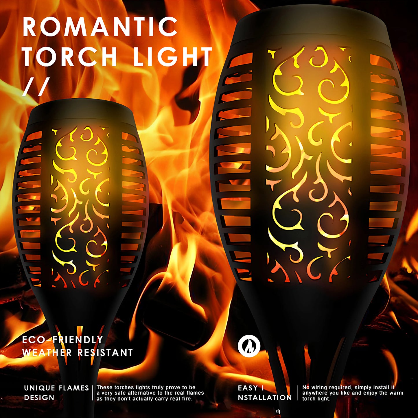 Solar Flame Lights