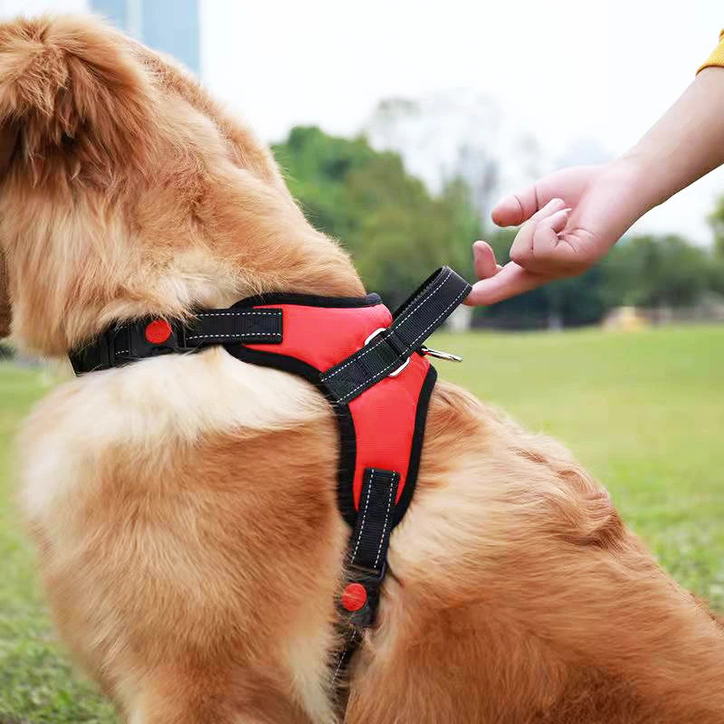 Dog Harness Reflective Adjustable Pet Harness No Pull Walking Training Small Medium Large Big Dogs Chest Strap Pet Accessories