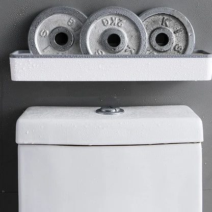 Punch-Free Wall-Mounted Bathroom Storage Rack