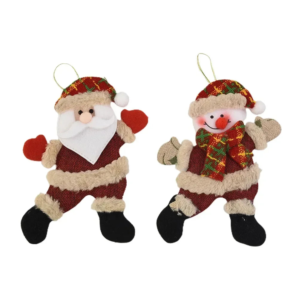 Bear Christmas Ornaments Santa Snowman Tree Ornament Xmas Bauble Bear Rudolph Christmas Home Decor Xmas Tree Ornament