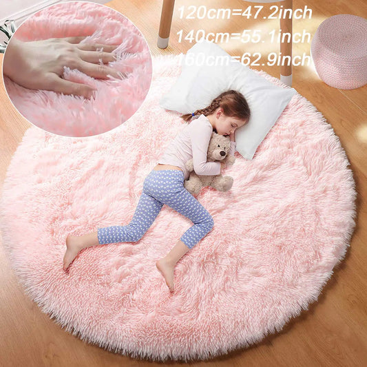 Soft Fluffy Round Rug