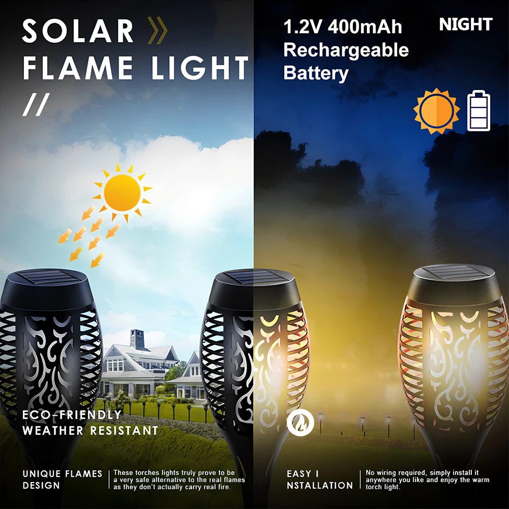 Solar Flame Lights