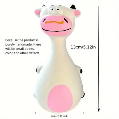 2024 Pet Soft Rubber Chewy Toys Four Styles Squeaky Interactive Throwing Games Cute and Fun Suitable for Small and Medium Dogs