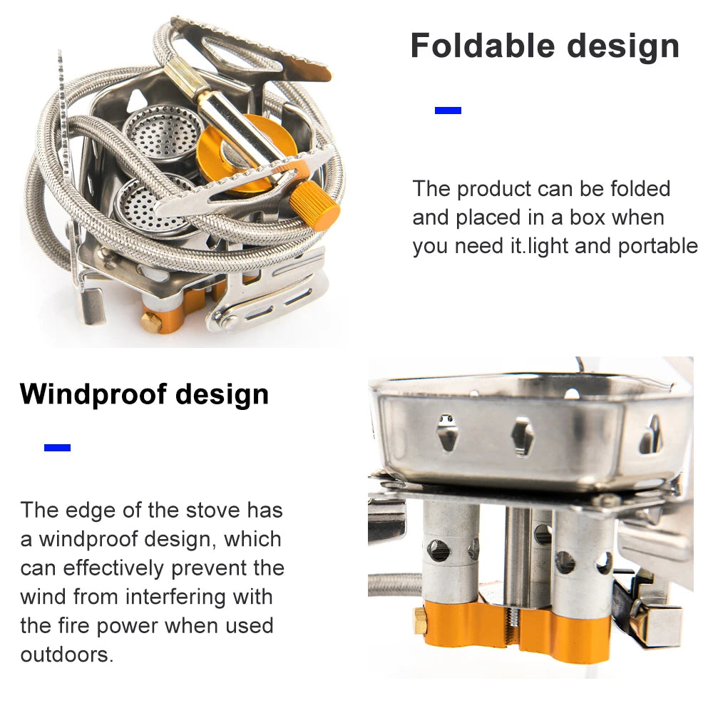 Widesea Portable Gas Stove for Camping