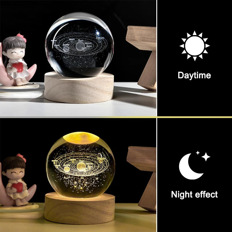 Luminous Crystal Ball Night Light