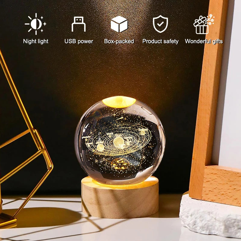 Luminous Crystal Ball Night Light