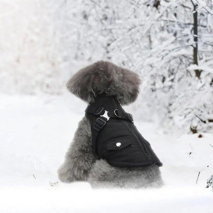 Dog Coat With Harness Waterproof Jackets With Harness And D Rings Zipper Dog Jacket Puppy Coat Small Dog Clothes Dog Coat With