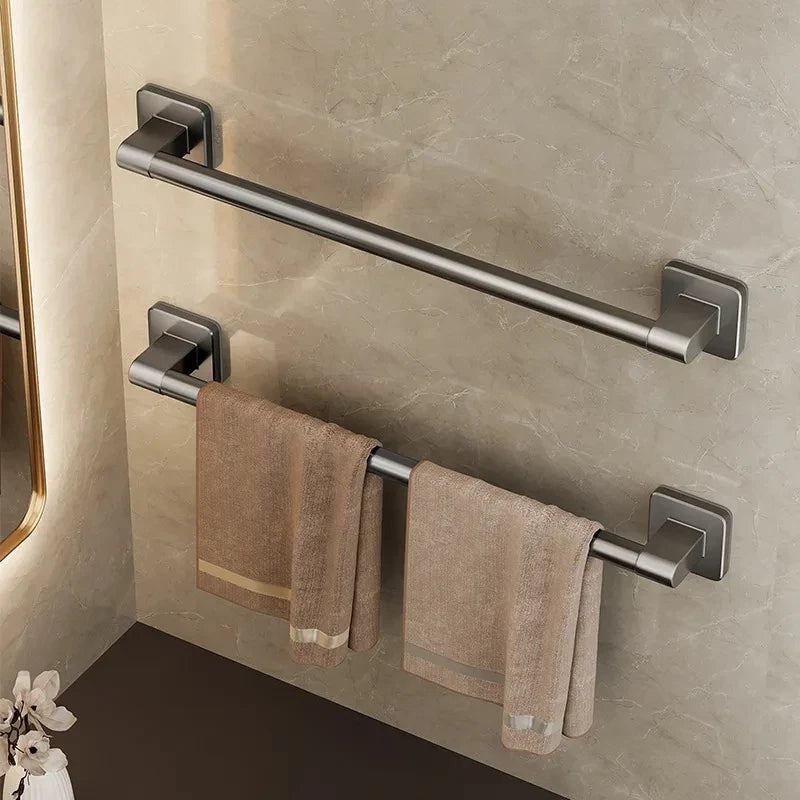 Wall-Mounted Non-Perforated Towel Rack