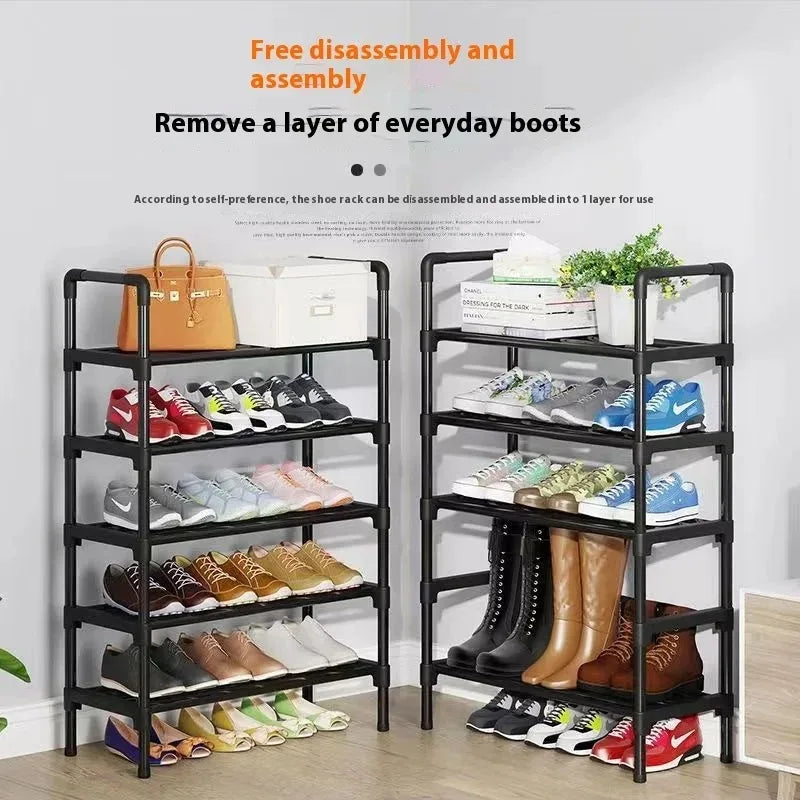 Shoe Rack Practical Shoe Cabinet for Home Dorm Room Balcony Multifunctional Removable Assembly Storage Shelf Home Supplies