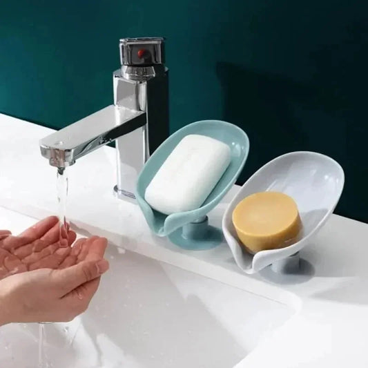 Leaf-Shaped Soap Holder Set